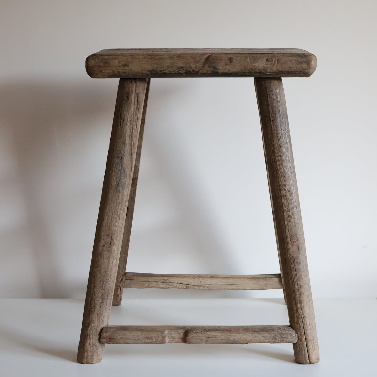 Tall elm stool - Oswald