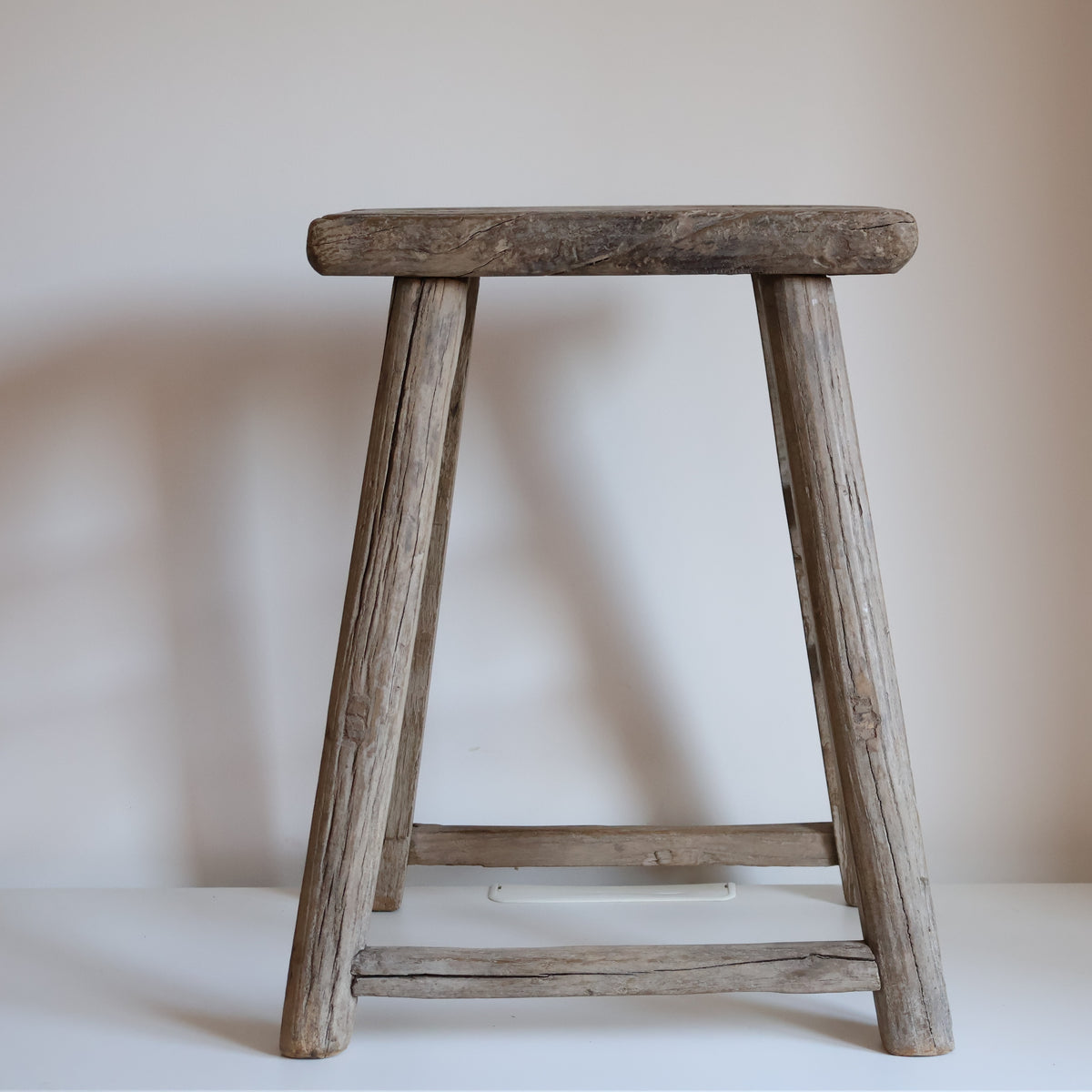 Tall elm stool - Oswald