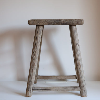 Tall elm stool - Oswald