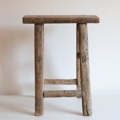 Tall elm stool - Percy