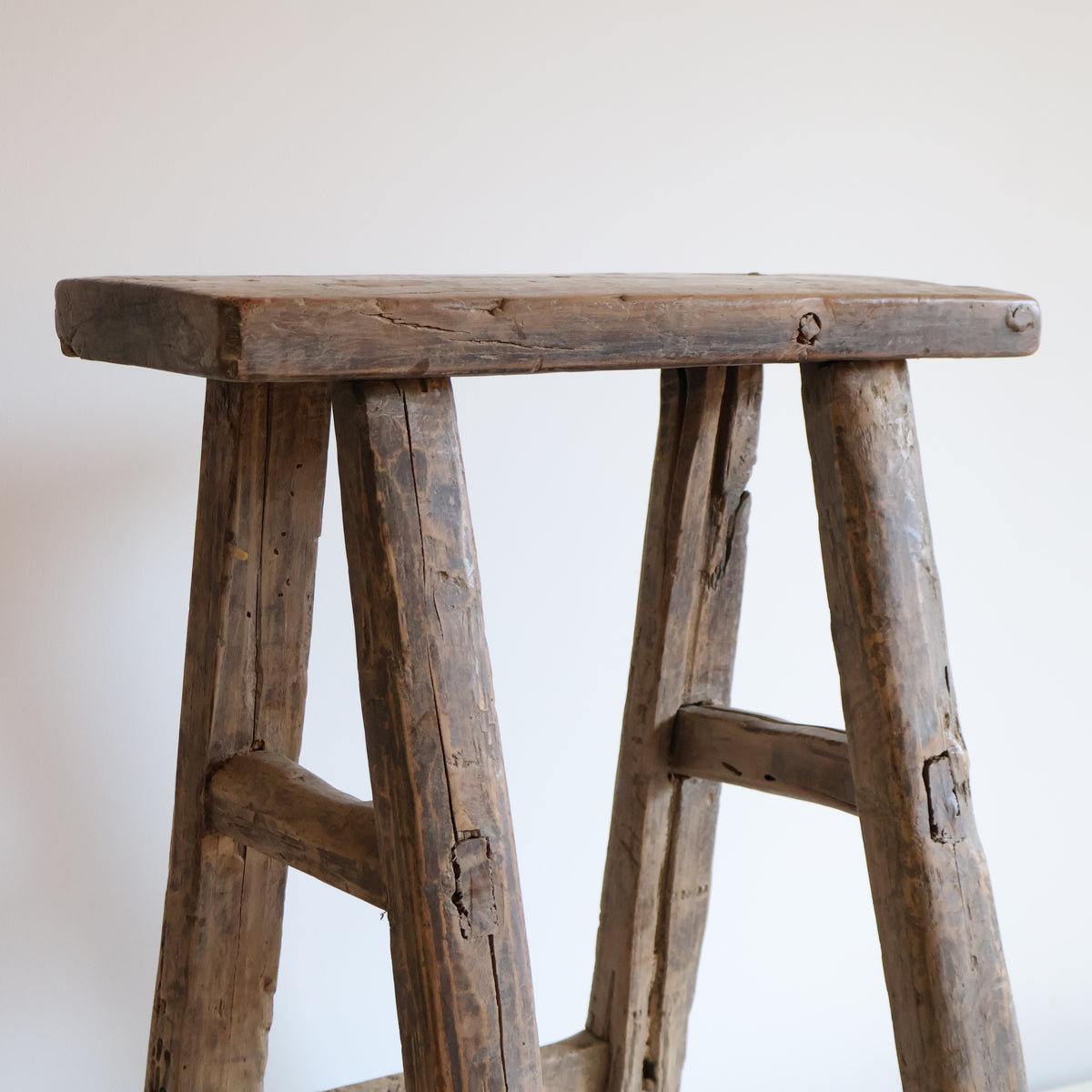 Tall elm stool - Percy