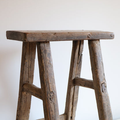 Tall elm stool - Percy