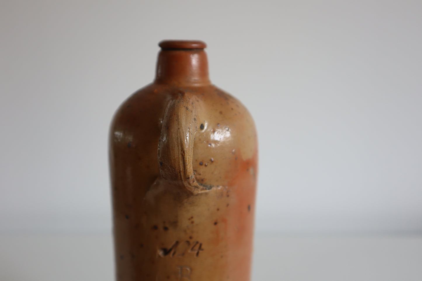 Salt glazed bottle