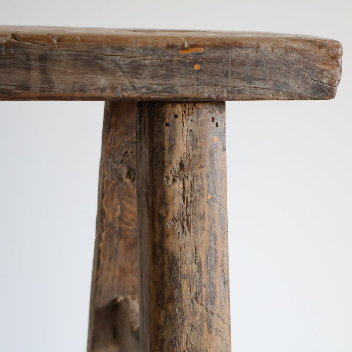 Tall elm stool - Percy