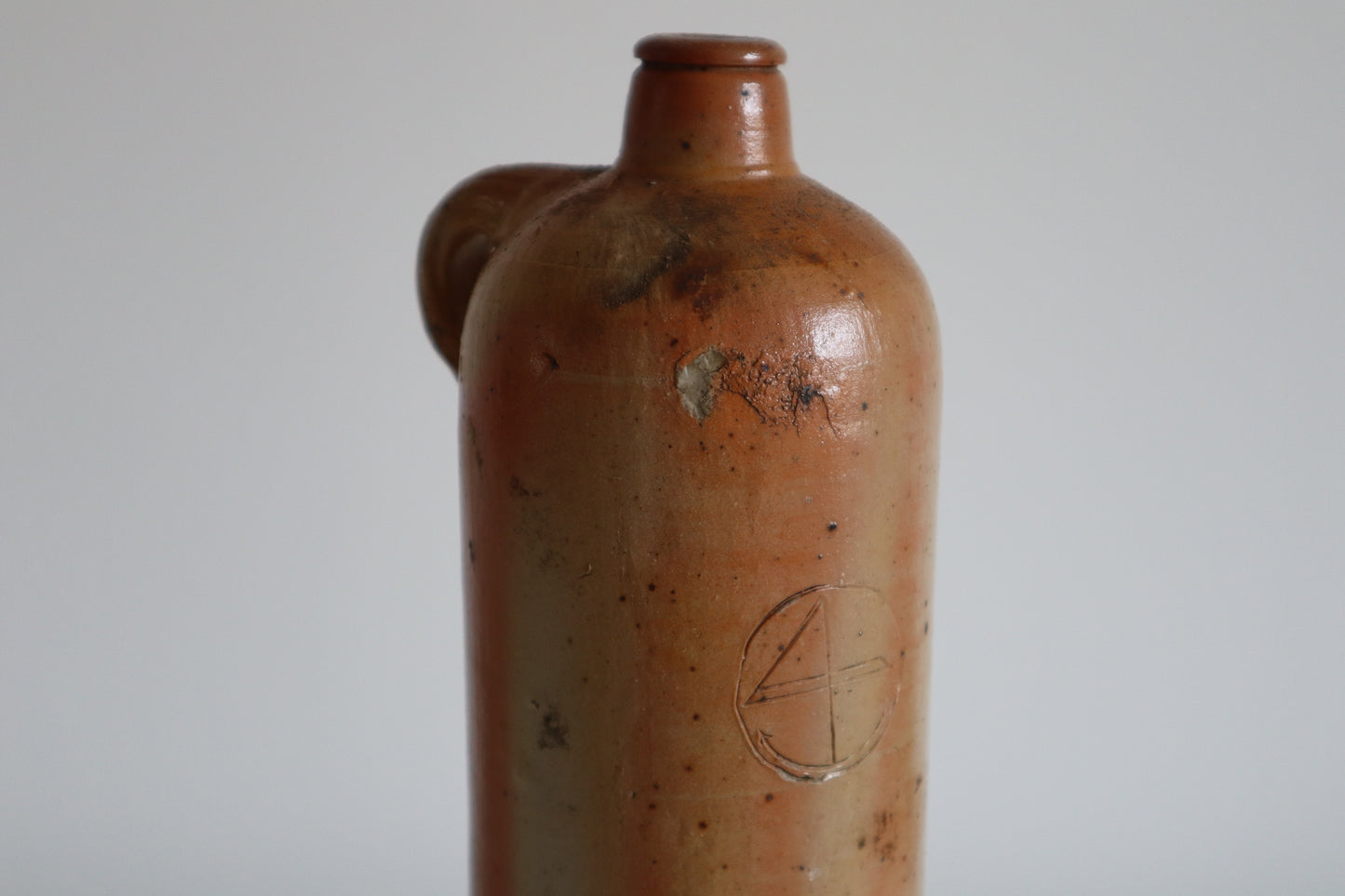 Salt glazed bottle