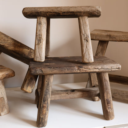 Elm stool - Winifred