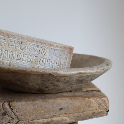 Aged marble bowl - Suri