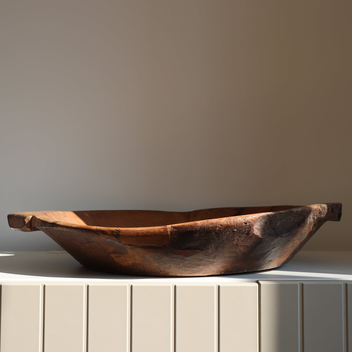 Wooden chapati bowl