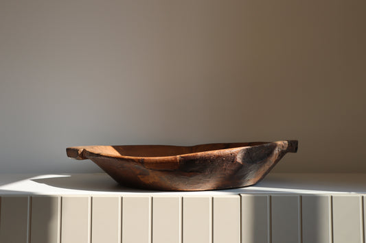 Wooden chapati bowl