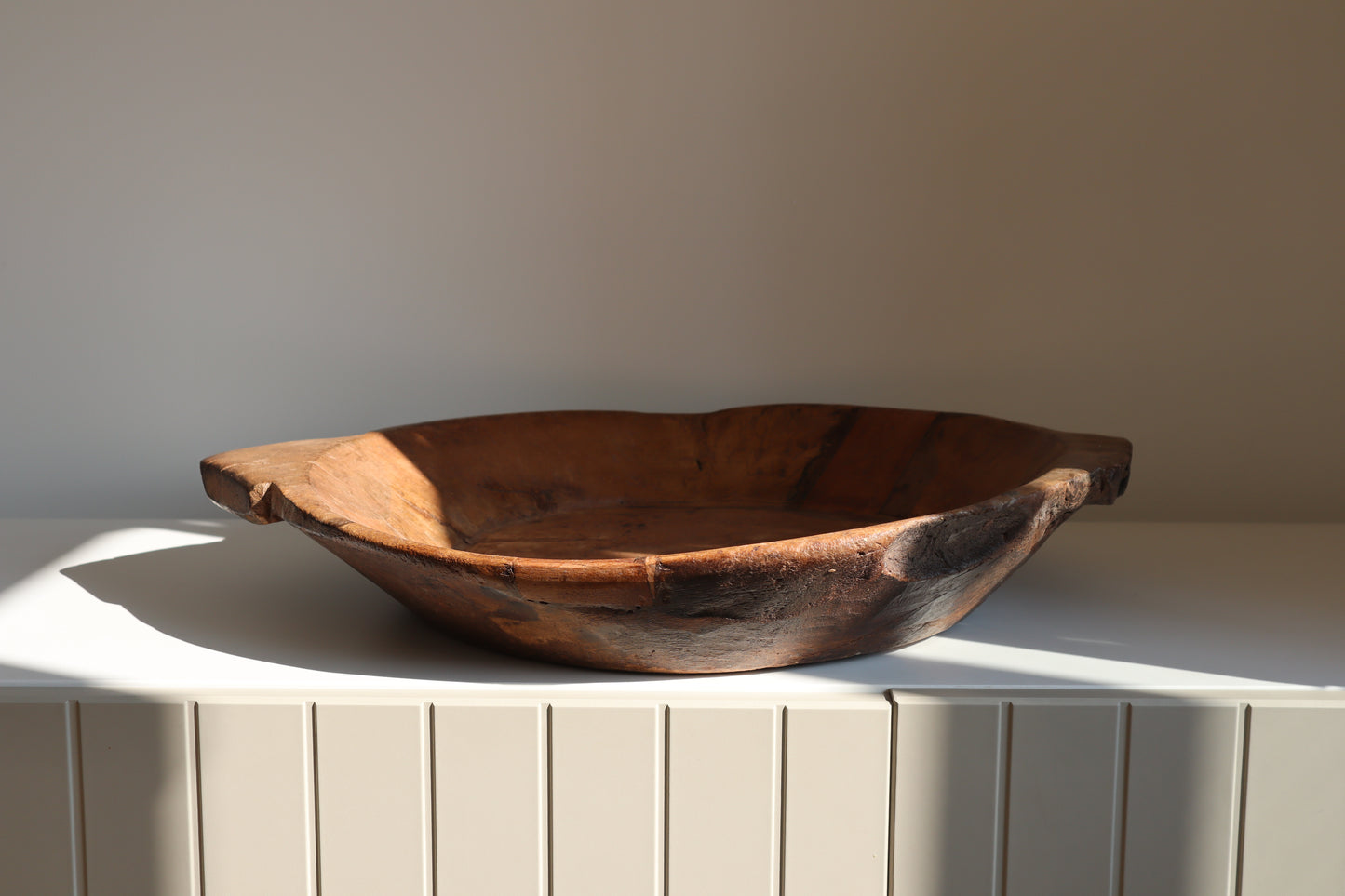 Wooden chapati bowl