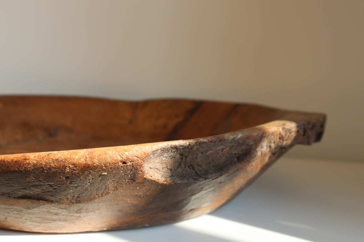 Wooden chapati bowl
