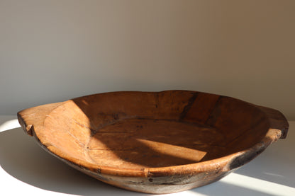 Wooden chapati bowl