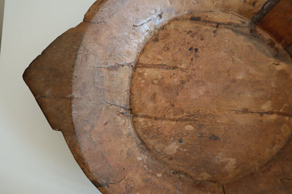 Wooden chapati bowl