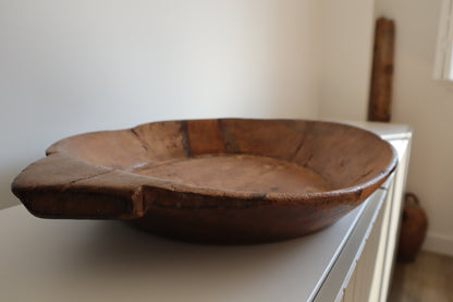 Wooden chapati bowl