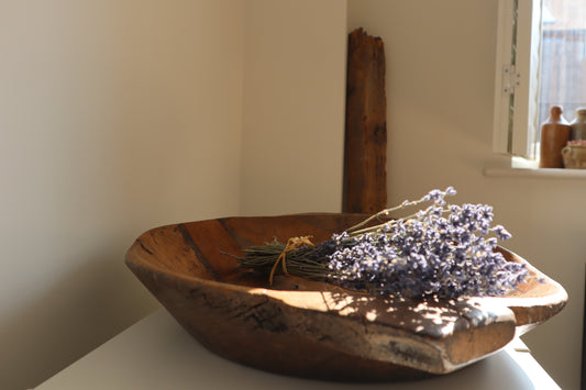 Wooden chapati bowl