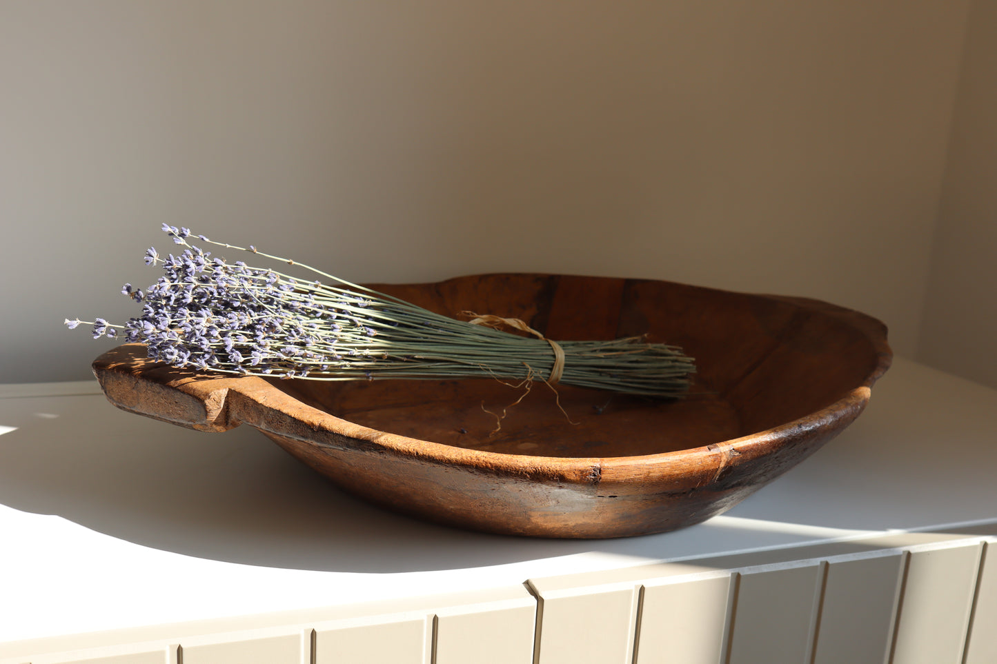Wooden chapati bowl