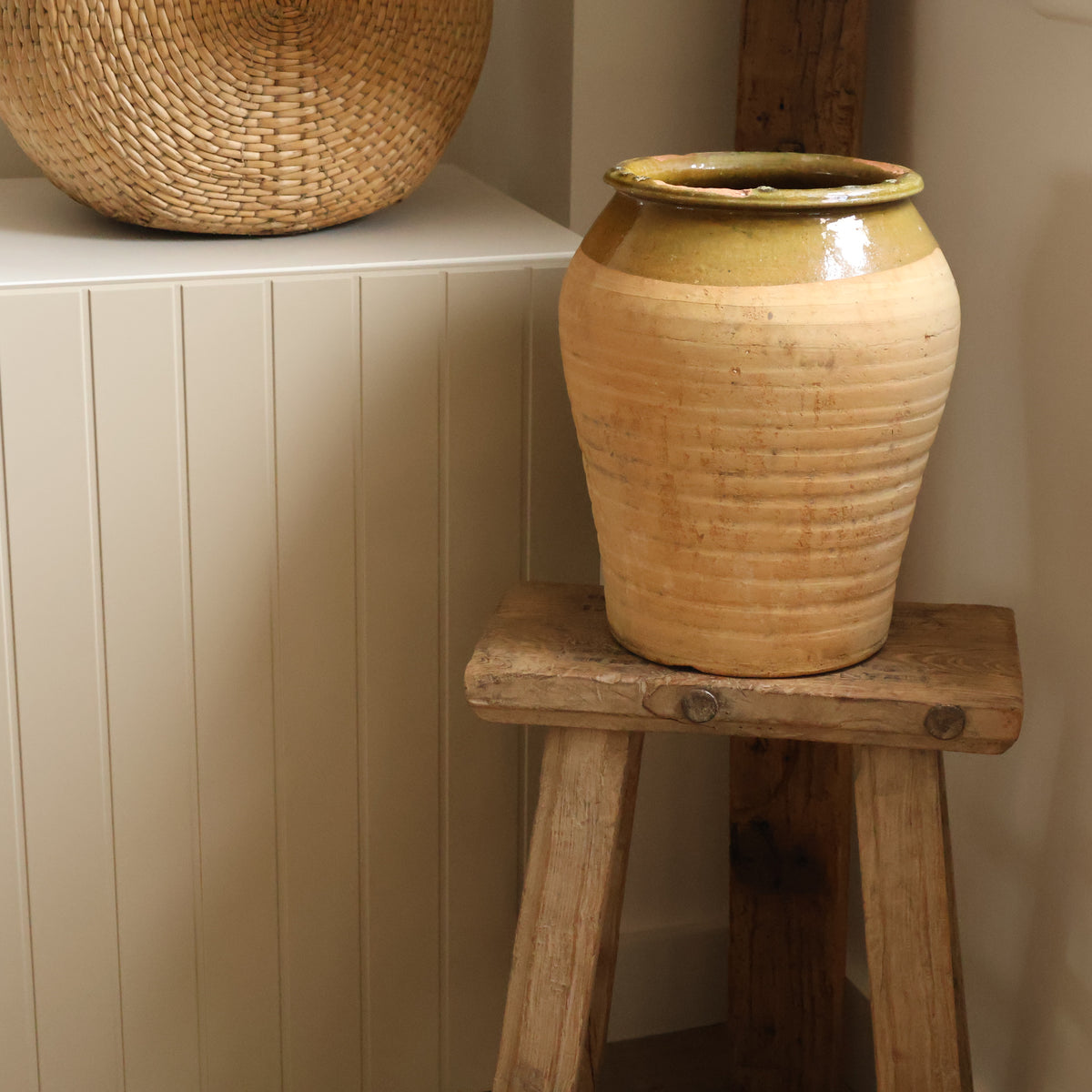 Tall elm stool - Maud