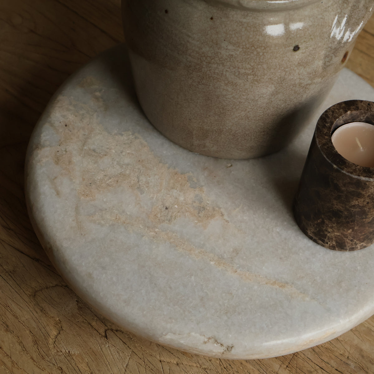 Marble chapati board - One