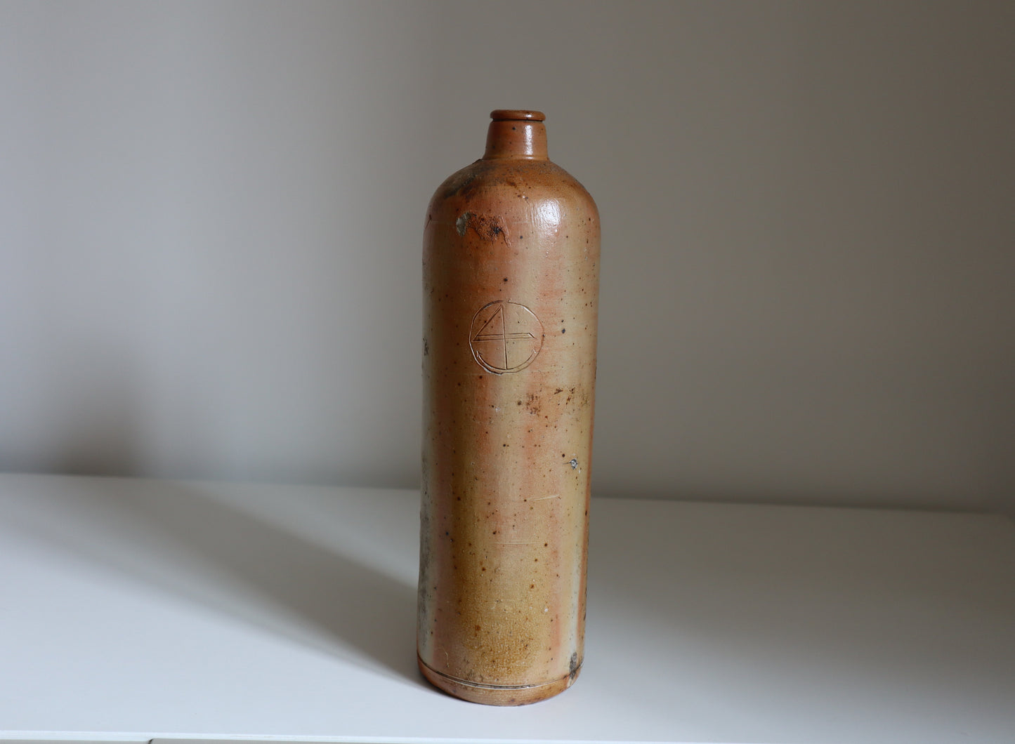 Salt glazed bottle