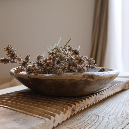 Aged marble bowl - Rae