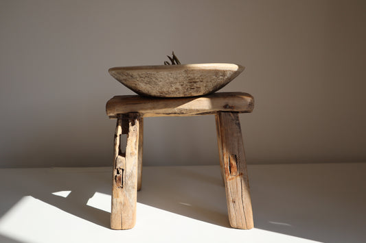 Rustic elm stools