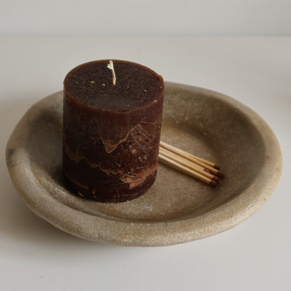 Marble bowl - Taupe