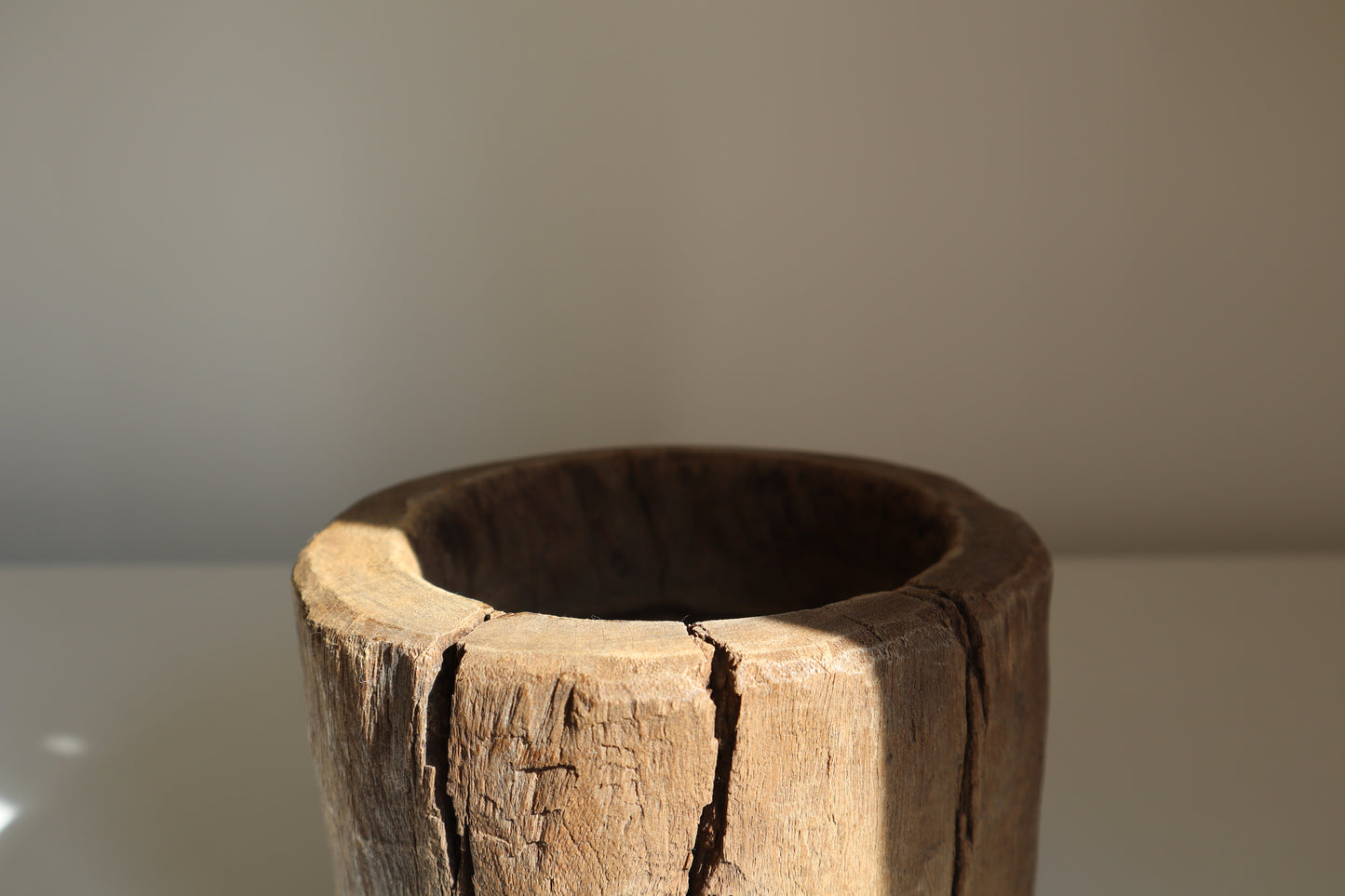 Wooden mortar