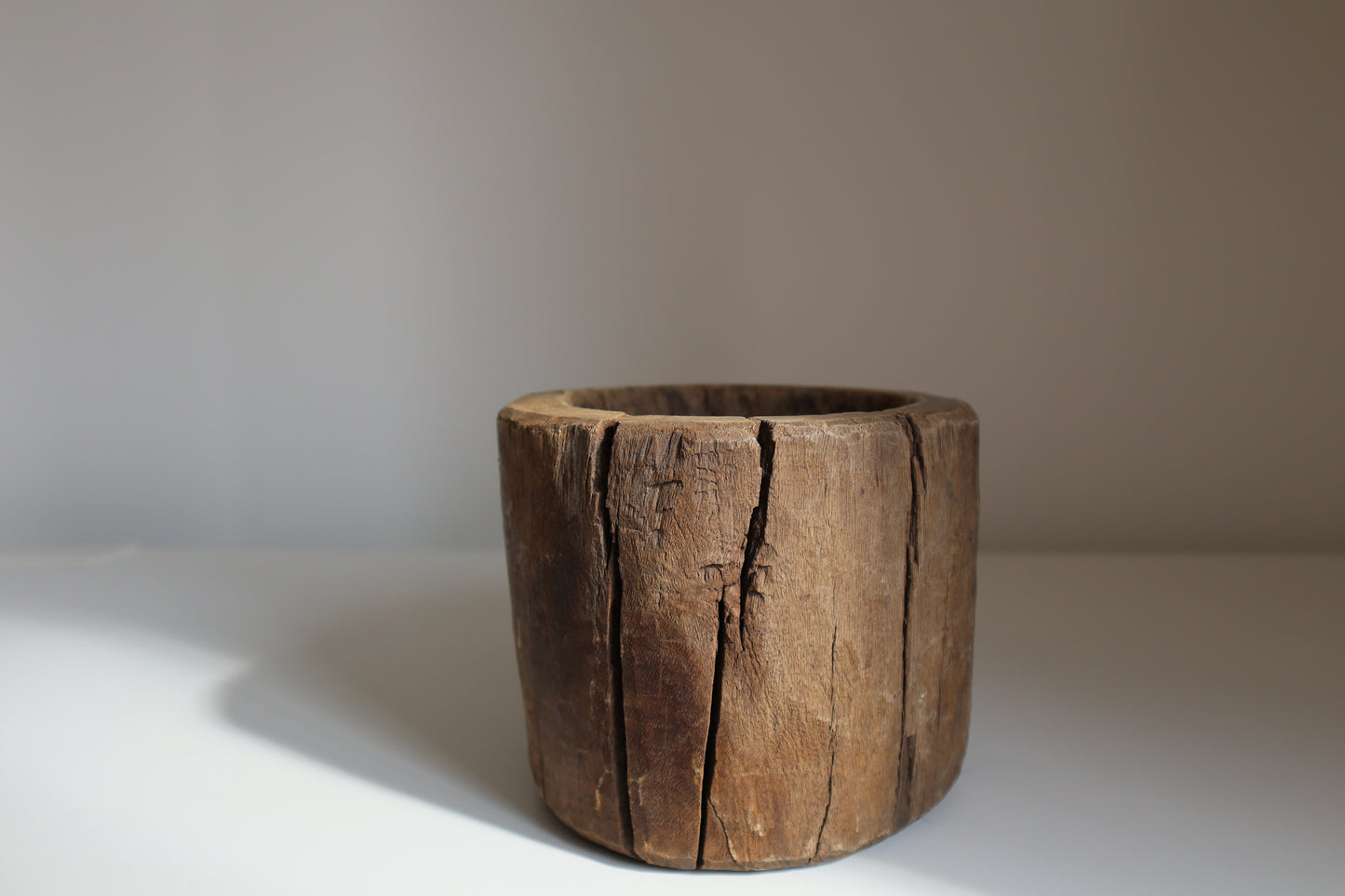 Wooden mortar