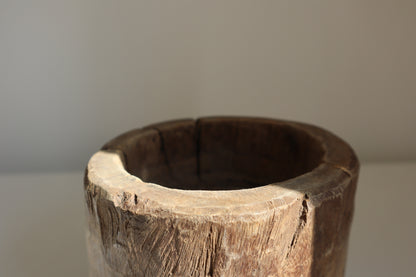 Wooden mortar