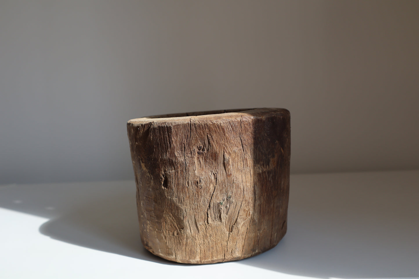 Wooden mortar