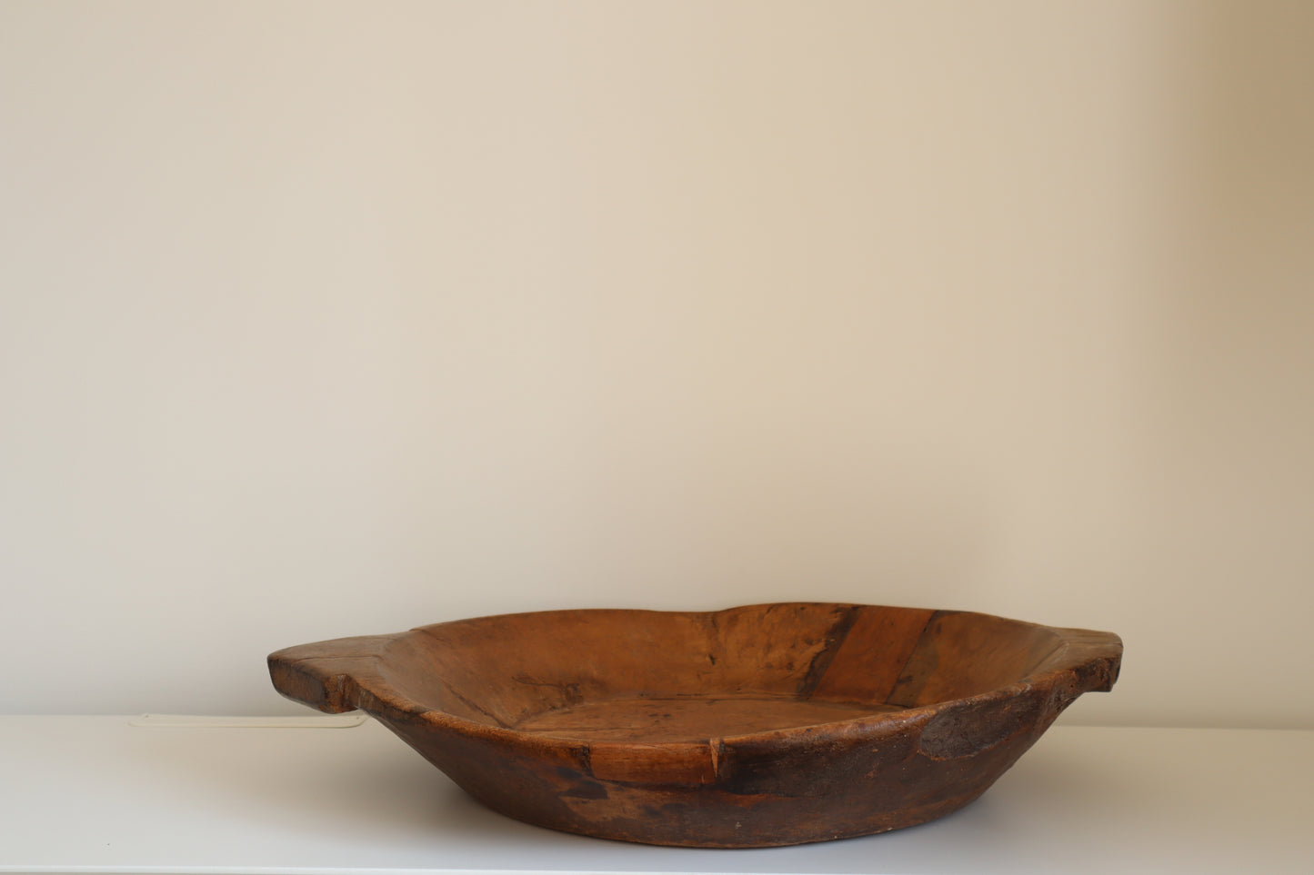 Wooden chapati bowl