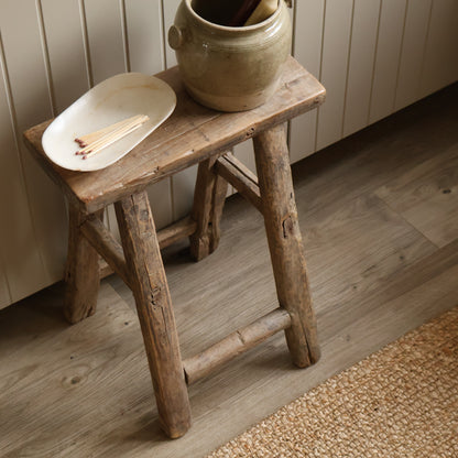 Tall elm stool - Percy
