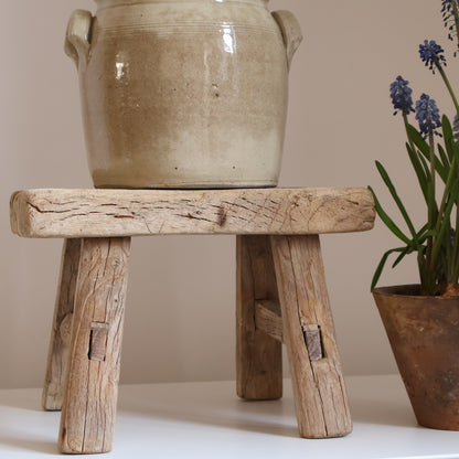 Small elm stool - Vina