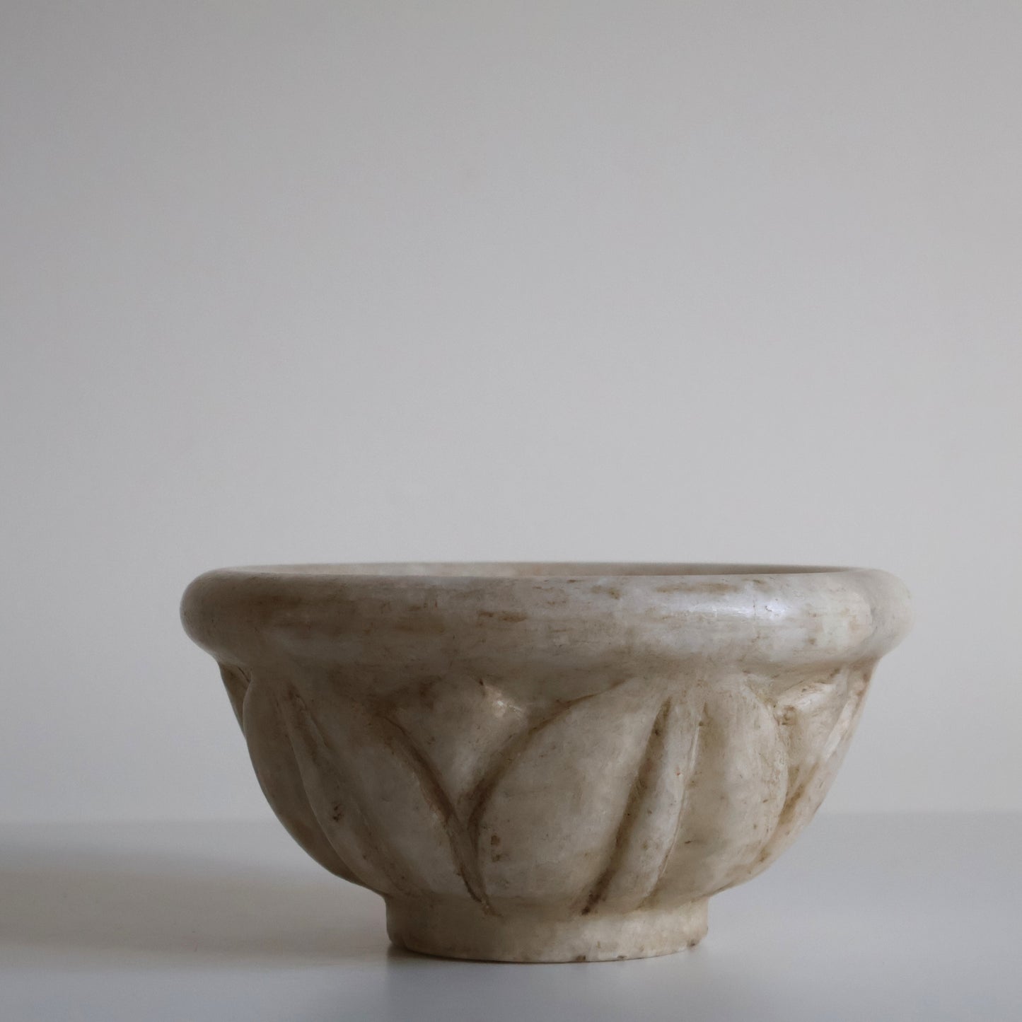 Carved marble bowl