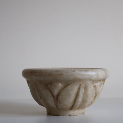 Carved marble bowl