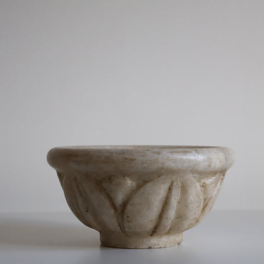 Carved marble bowl