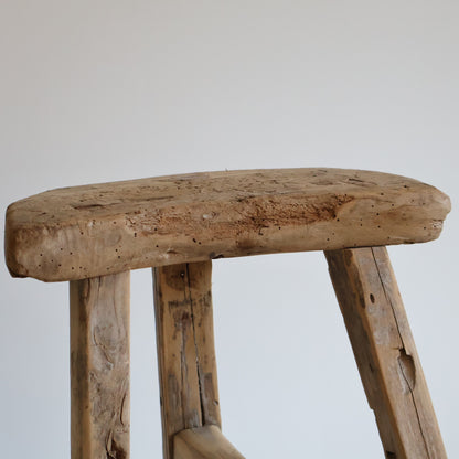 Tall elm stool - Wilfred