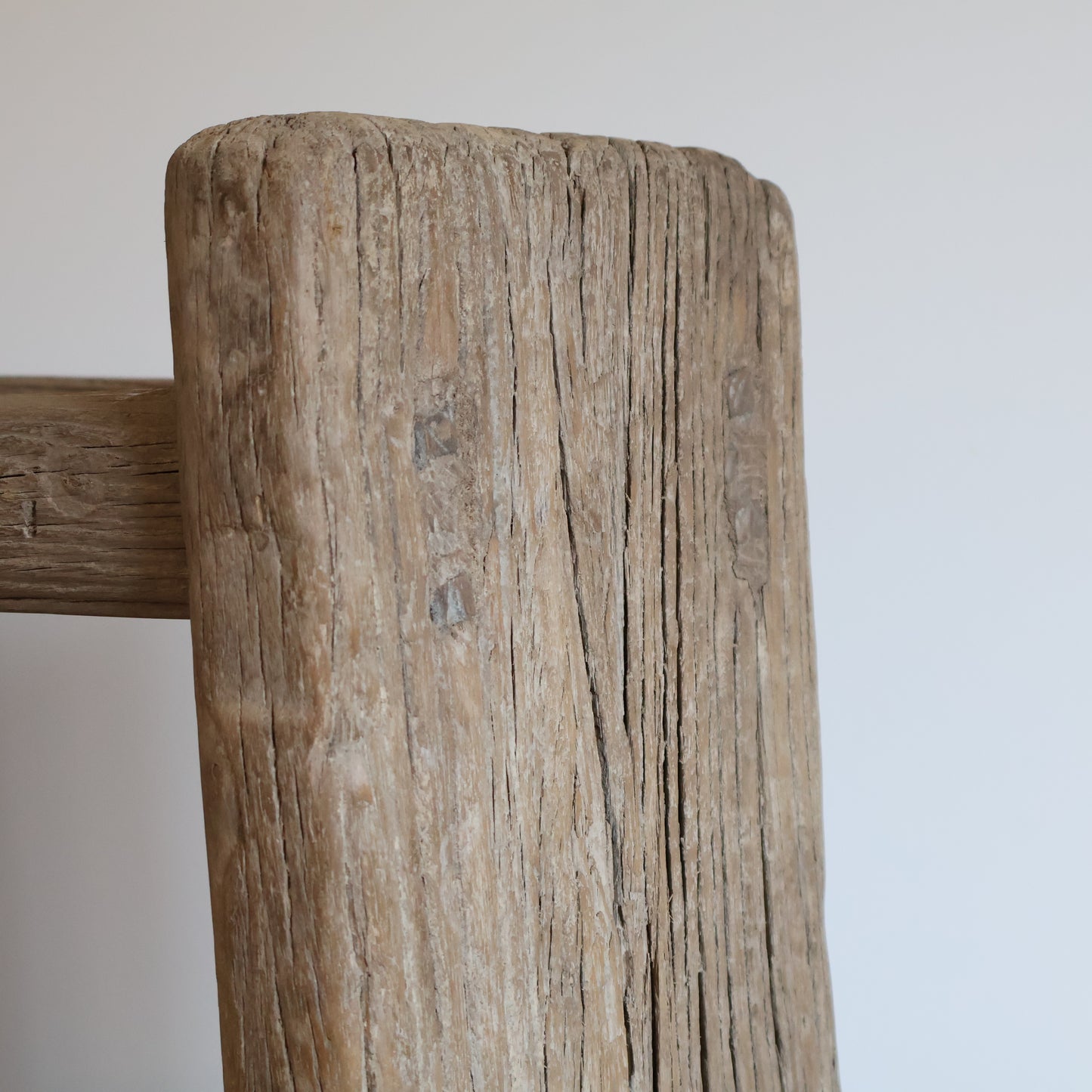 Tall elm stool - Hugh