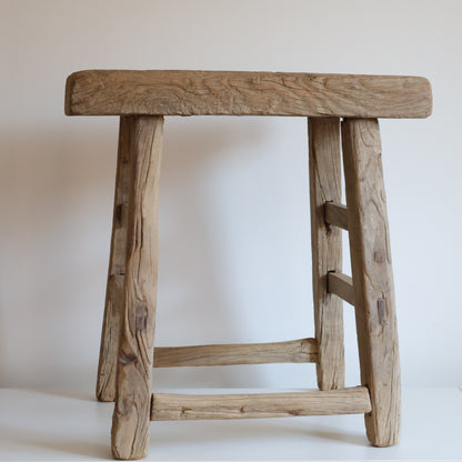 Tall elm stool - Walter
