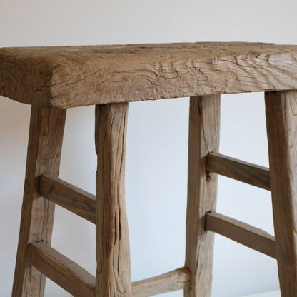 Tall elm stool - Walter