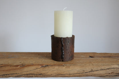 Rust candle stand