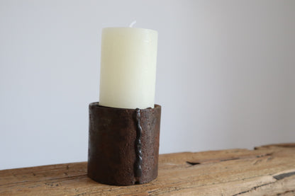 Rust candle stand