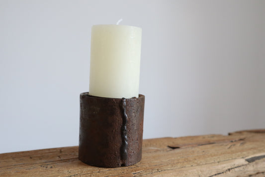 Rust candle stand