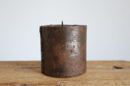 Rust candle stand