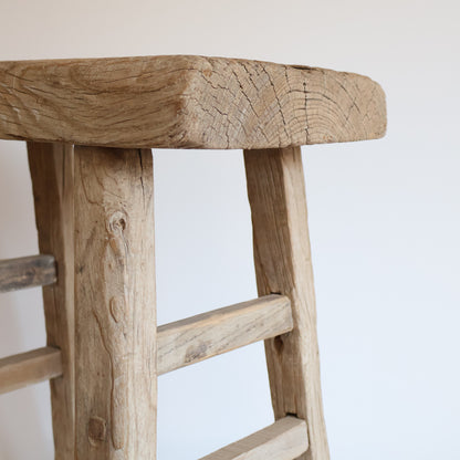 Tall elm stool - Walter