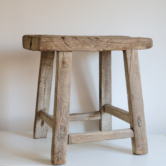 Tall elm stool - Jasper