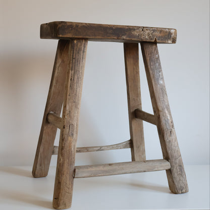 Tall elm stool - Frank