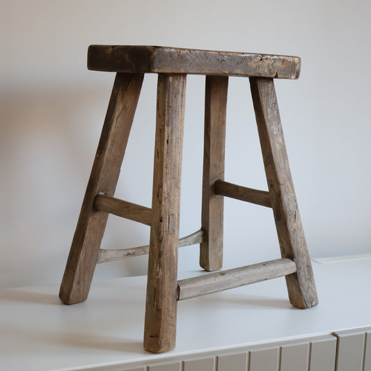 Tall elm stool - Frank