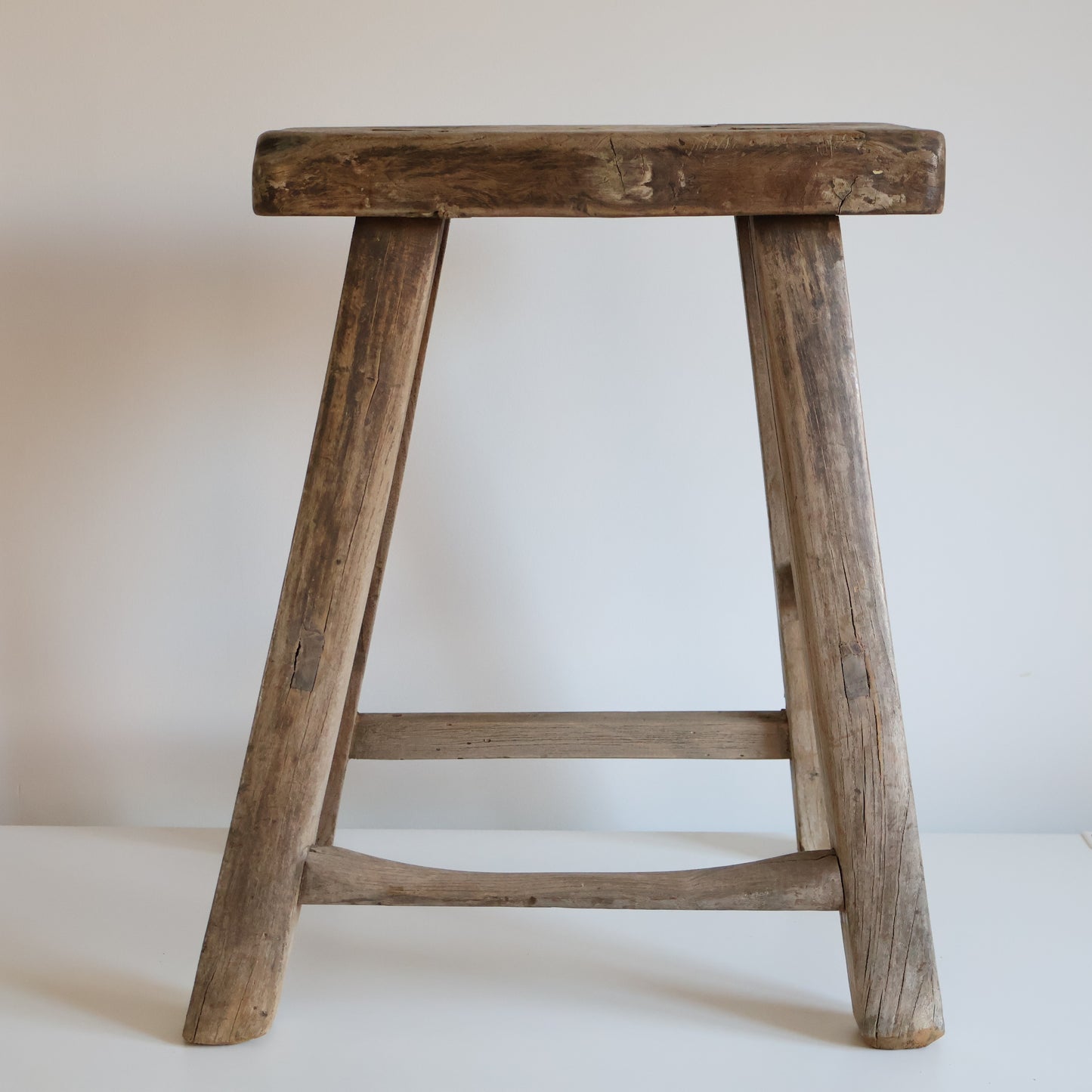 Tall elm stool - Frank