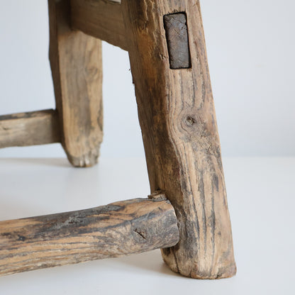 Medium elm stool - Ivy